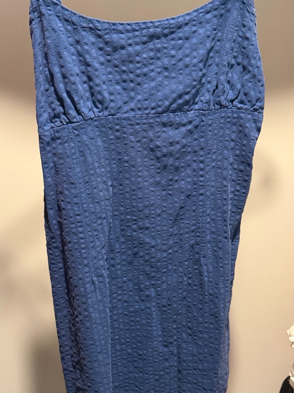 wild fable Blue Textured Midi Dress